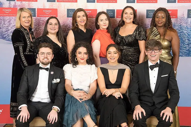 Team representing Portobello Dental Clinic at the 2025 Colgate Caring Dentist Awards
